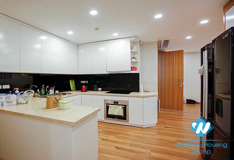 High floor fully furnished three bedroom apartment for rent in ciputra